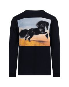 Supreme Stallion horse navy long sleeve t-shirt