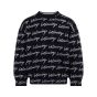 Balenciaga scribble all-over logo sweater 