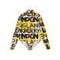 Burberry Graffiti stretch jersey bodysuit top