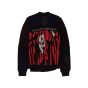 Marine Serre GOLD LINE "Fear Is The Mind Killer" wool crewneck sweater