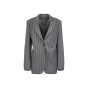Acne Studios relaxed single-breasted grey blazer jacket