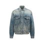 Balenciaga all-over logo washed denim jacket