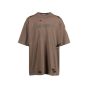 Balenciaga Unifit Caps Logo distressed oversized brown t-shirt