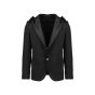 Balmain satin lapels hooded blazer jacket