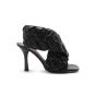 Bottega Veneta black crisscross woven board sandals