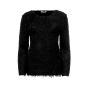 Celine black furry sweater