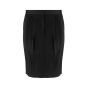 Celine satin waist black pleated skirt