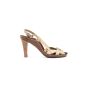 Celine Triomphe Stiletto beige leather pump heels