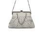 Chanel Chic Frame quilted light grey bag