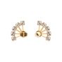 Christian Dior "CD" Crystal Perl Petite earrings