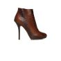Dior brown leather ankle heels