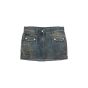 Dolce&Gabbana leather pocket denim mini skirt