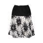 Gianni Versace abstract floral black panelled maxi skirt