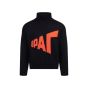 Gosha Rubchinskiy "ENEMY" black long neck sweater 