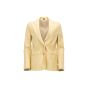 Helmut Lang Taupe single-breasted leather blazer jacket