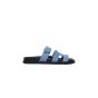 Hermes Chypre blue suede sandals