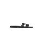 Hermes Oran Noir calfskin sandals