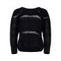 Isabel Marant black crochet raglan sleeves sweater