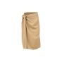 Jacquemus Le Papier "La Jupe Bodri" beige midi skirt
