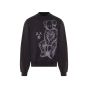 Kaws x Kid Cudi Moon Man front print crewneck sweatshirt