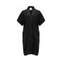Lanvin front-buttoned black mini dress