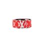 Louis Vuitton x Supreme monogram leather red belt