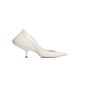 Maison Margiela humpbacked white leather pump heels