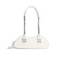 MISBHV chain white leather shoulder bag