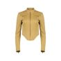 MISBHV corset Gelb faux-leather jacket