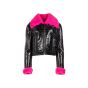 MISBHV crinkled faux-shearling pilot jacket