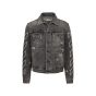 Off-White "Seasonal" distressed denim trucker jacket
