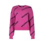 Balenciaga pink all-over logo sweater