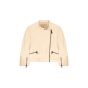 Prada beige lamb leather biker jacket