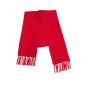 Raf Simons "Closer" red lambswool scarf