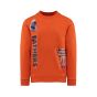Raf Simons x Sterling Ruby Fathers orange crewneck sweatshirt