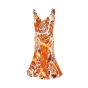 Roberto Cavalli (Just Cavalli) tiger stripes print thin midi dress