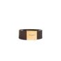 Saint Laurent Frame buckle leather dark brown belt