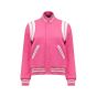Saint Laurent pink wool teddy jacket