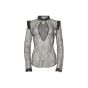 Veronique Branquinho sheer lace deep-neckline blouse