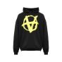 Vetements double Anarchy logo black hoodie