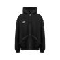 Vetements "One size fits most" oversized inside-out zip sweatshirt