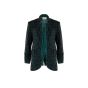 Zadig & Voltaire green sequin-embellished blazer jacket