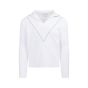 Bottega Veneta Salon 03 collared v-stitch white sweater