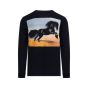Supreme Stallion horse navy long sleeve t-shirt