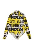 Burberry Graffiti stretch jersey bodysuit top