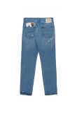 Fendi Cards Deck printed blue denim pants
