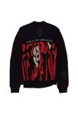 Marine Serre GOLD LINE "Fear Is The Mind Killer" wool crewneck sweater