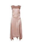 Acne Studios pink crinkled midi dress