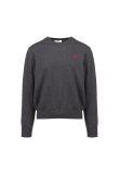 Ami Alexandre Mattiussi "Ami De Coeur" heather grey crewneck sweater