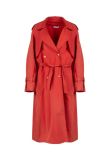 Balenciaga 1980s double-breasted red trench coat
